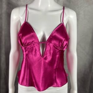 VTG Pink Frederick’s Of Hollywood Lingerie Top
